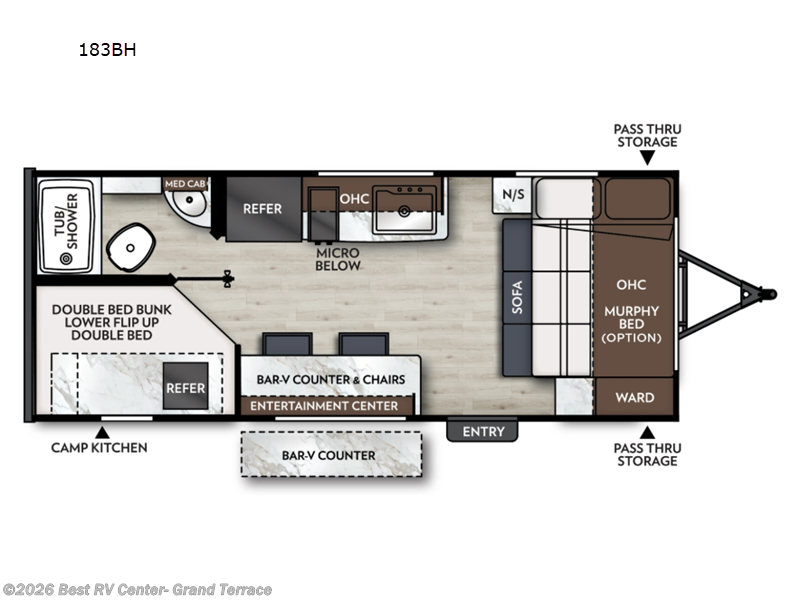 2027 Coachmen Apex Nano 183BH - New Travel Trailer For Sale by Best RV Center- Grand Terrace in Grand Terrace, California