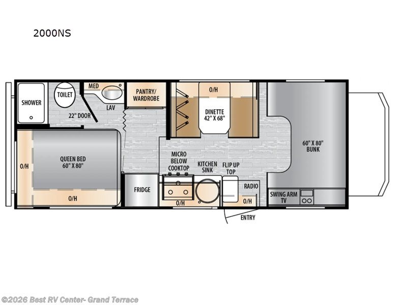 2026 East to West Entrada 2000NS - New Class C For Sale by Best RV Center- Grand Terrace in Grand Terrace, California