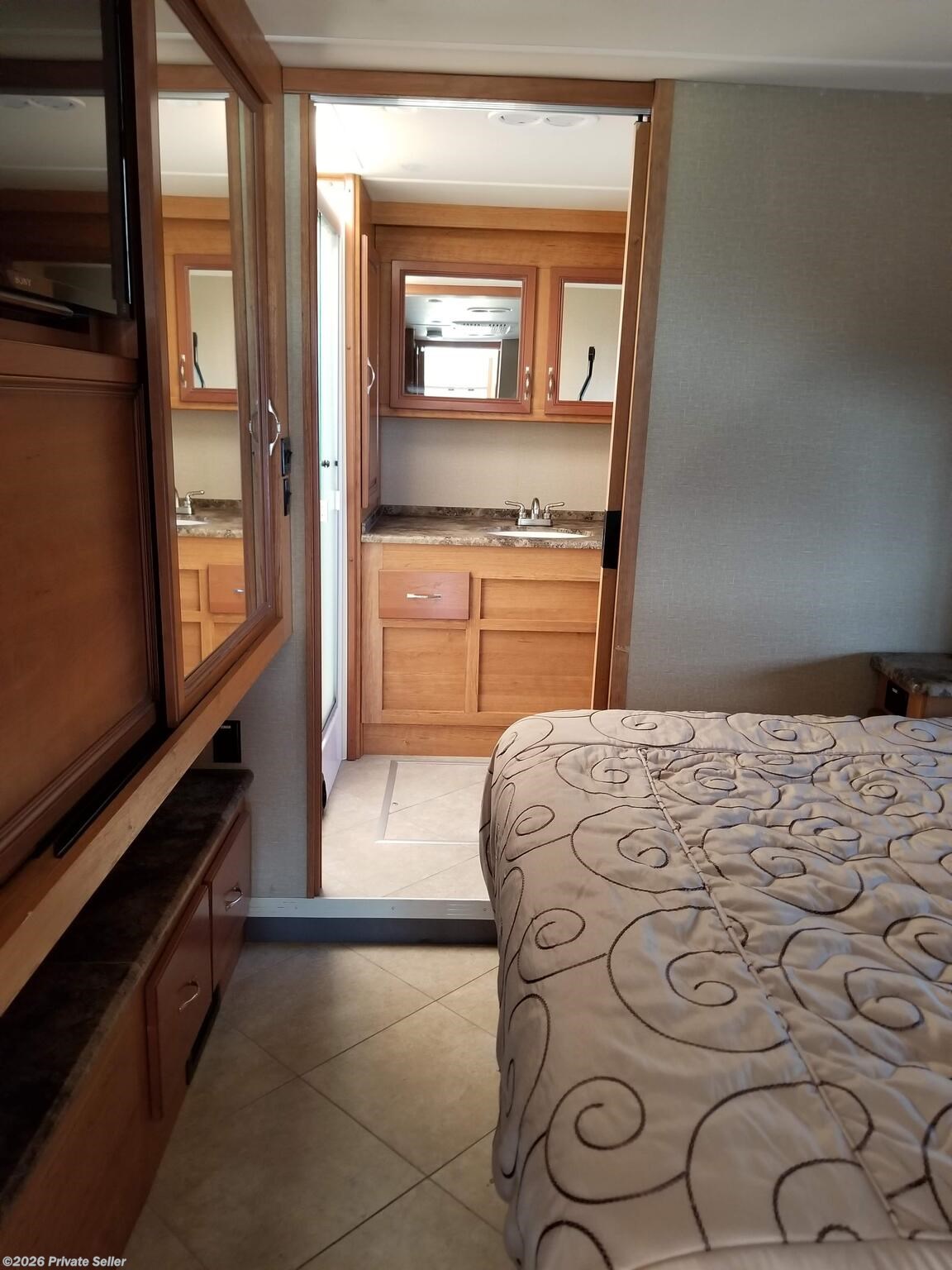 View from mid coach to master bathroom