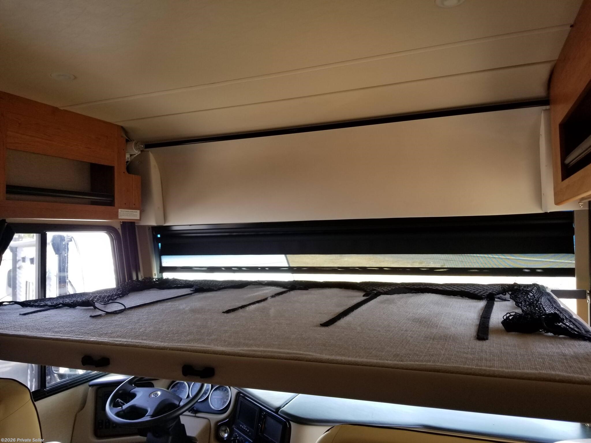 Overhead cab queen size bed--has 6 inch foam mattress not shown