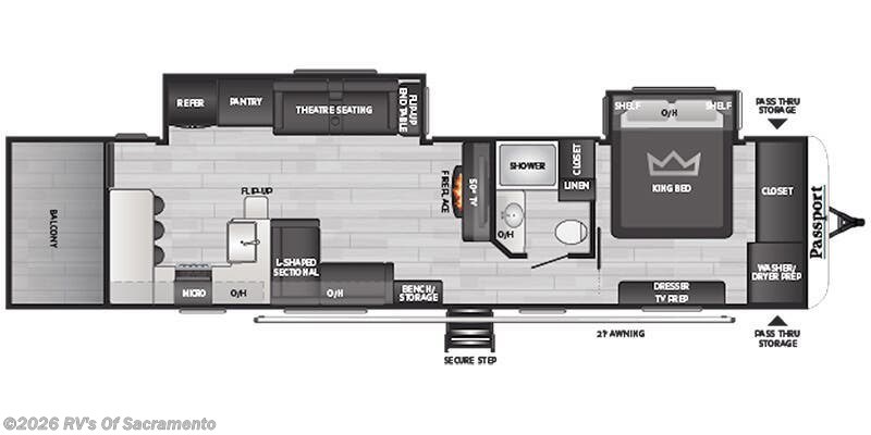 2025 Keystone Passport 3360BK - New Travel Trailer For Sale by RV's Of Sacramento in Elk Grove, California