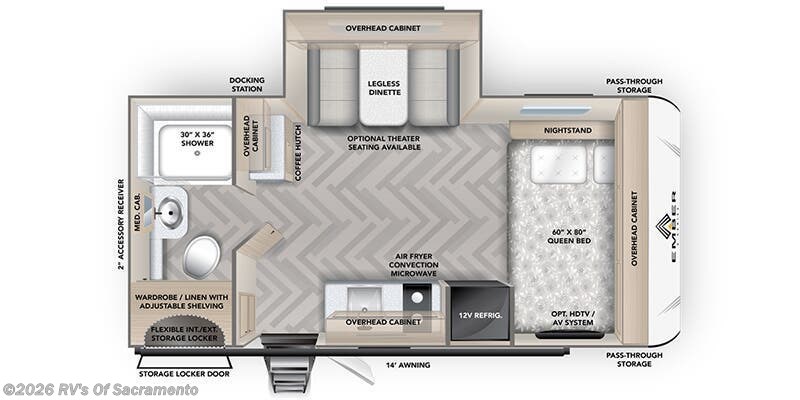 2026 Ember RV E-Series 18RBE - New Travel Trailer For Sale by RV's Of Sacramento in Elk Grove, California