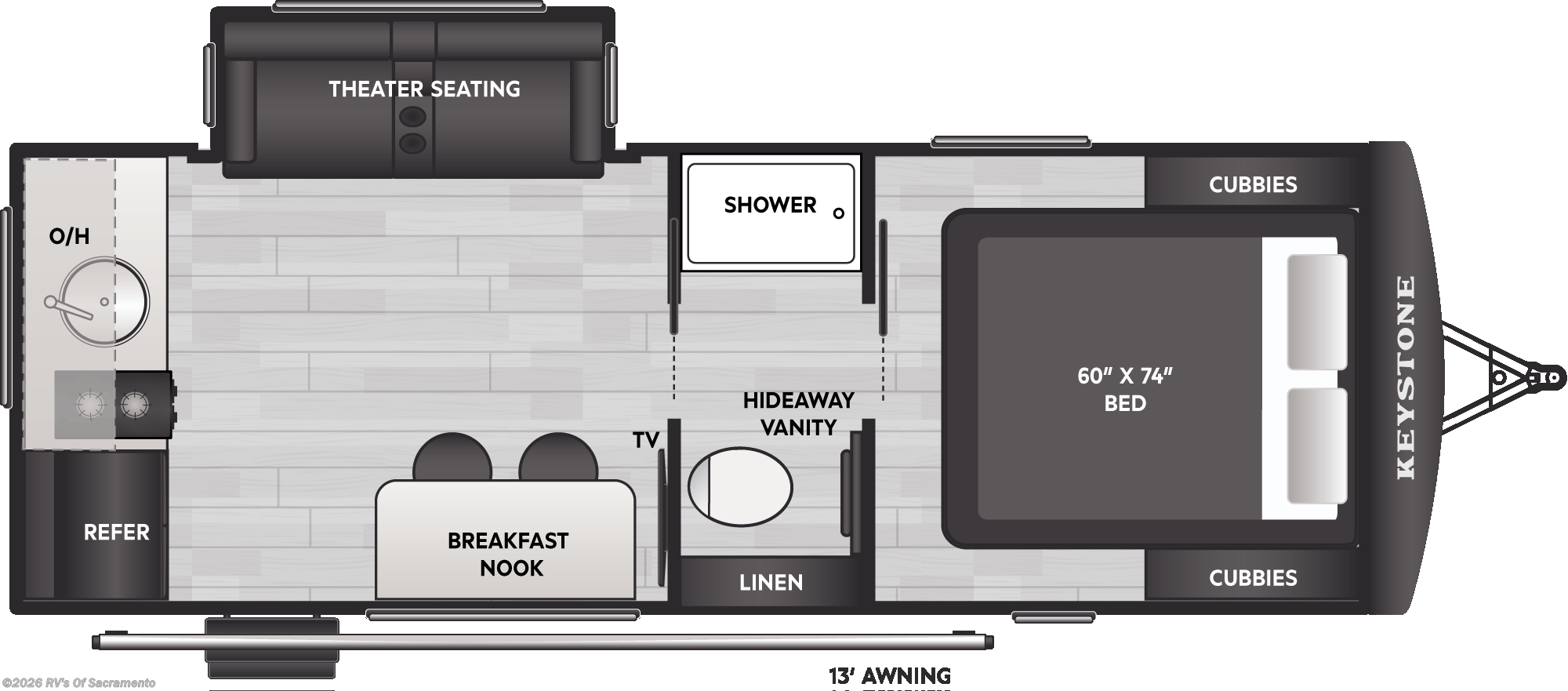 2026 Reign 19RK by Keystone from RV's Of Sacramento in Elk Grove, California