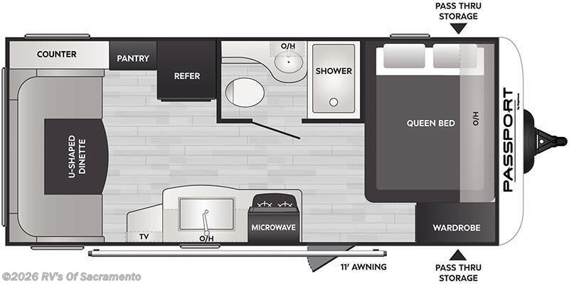 2026 Keystone Passport Classic 190RD - New Travel Trailer For Sale by RV's Of Sacramento in Elk Grove, California