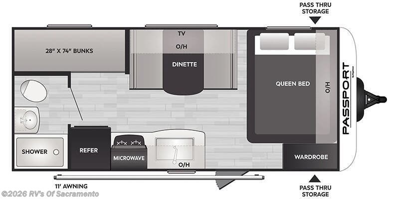 2026 Keystone Passport Classic 170BH - New Travel Trailer For Sale by RV's Of Sacramento in Elk Grove, California