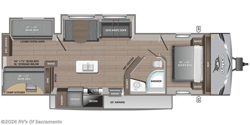 2026 Jayco Jay Flight SLX 333BTS - New Travel Trailer For Sale by RV's Of Sacramento in Elk Grove, California