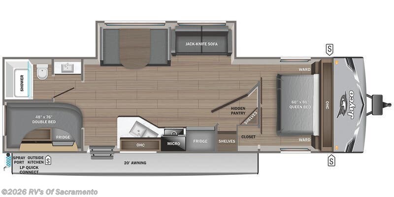 2026 Jayco Jay Flight SLX 263BHSW - New Travel Trailer For Sale by RV's Of Sacramento in Elk Grove, California