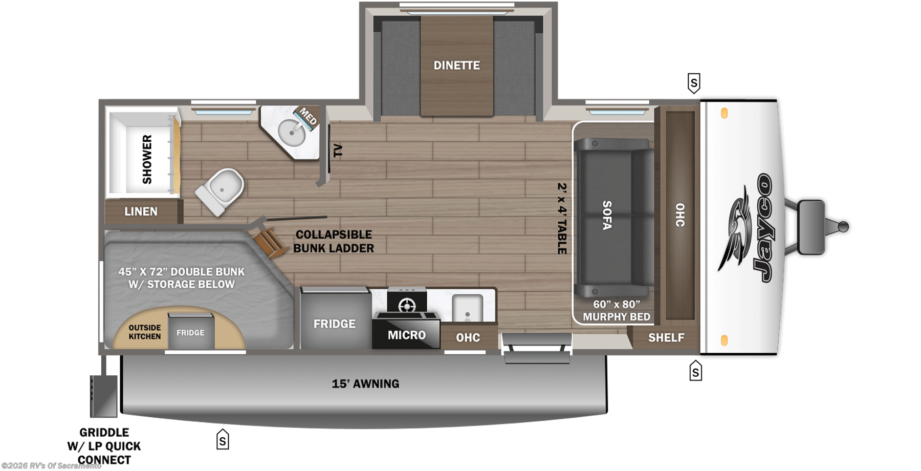 2026 Jay Feather Air 19MBS by Jayco from RV's Of Sacramento in Elk Grove, California