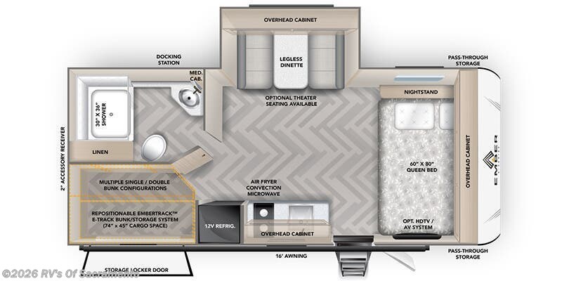 2026 Ember RV E-Series 19ETS - New Travel Trailer For Sale by RV's Of Sacramento in Elk Grove, California