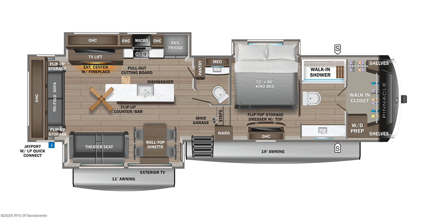 2026 Jayco Pinnacle 36FBTS - New Fifth Wheel For Sale by RV's Of Sacramento in Elk Grove, California