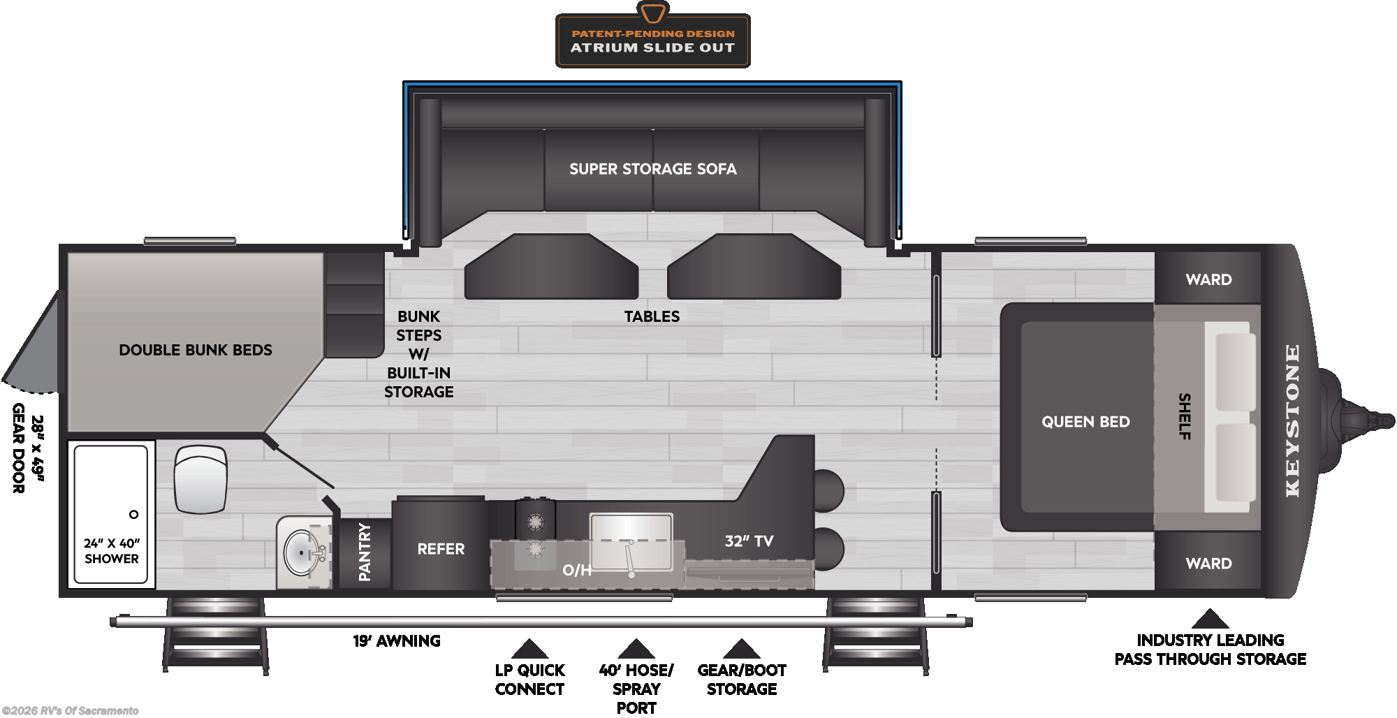 2026 Keystone Walkabout 26MAX - New Travel Trailer For Sale by RV's Of Sacramento in Elk Grove, California