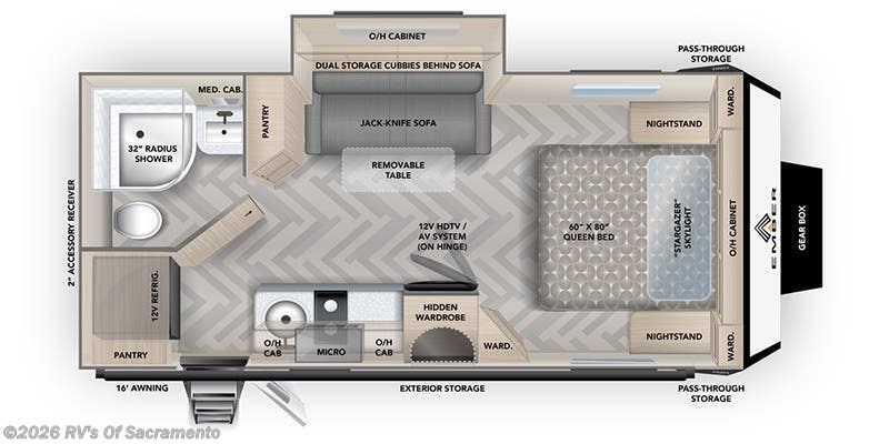 2026 Ember RV Overland 201FBQ - New Travel Trailer For Sale by RV's Of Sacramento in Elk Grove, California