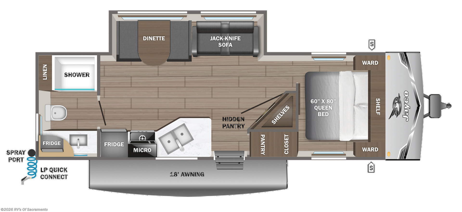 2026 Jayco Jay Flight SLX 265MWSW - New Travel Trailer For Sale by RV's Of Sacramento in Elk Grove, California