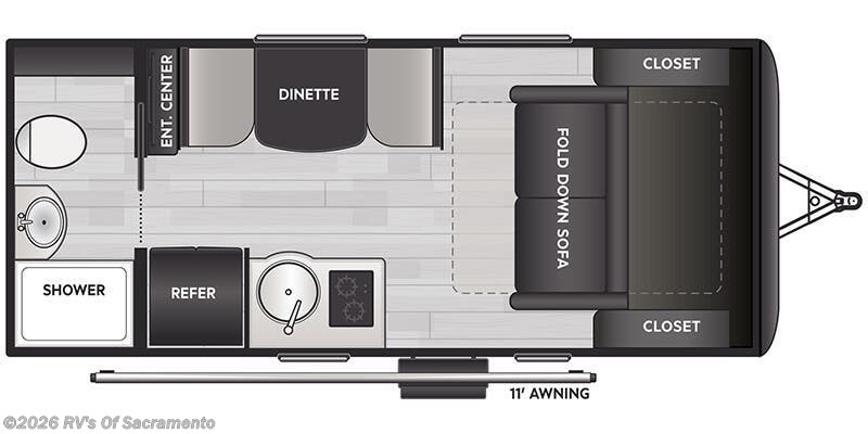 2026 Keystone Reign 15RB - New Travel Trailer For Sale by RV's Of Sacramento in Elk Grove, California