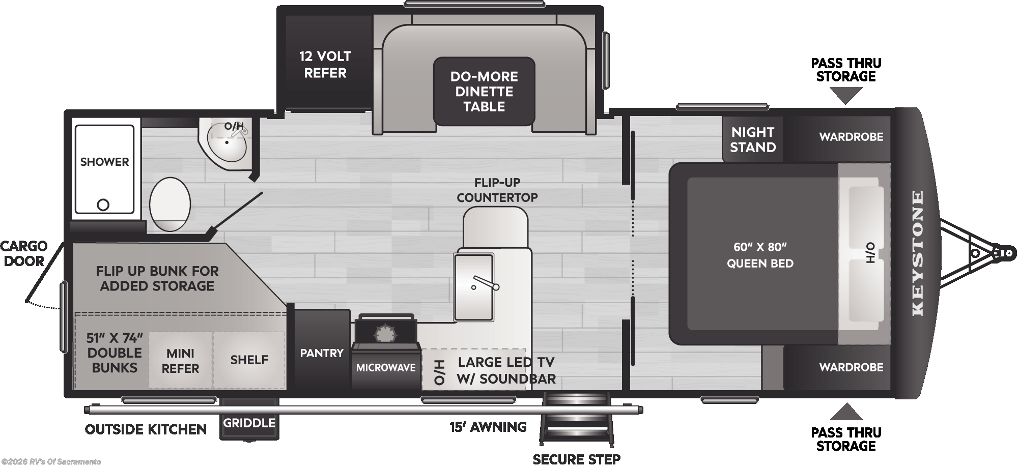 2026 Keystone Passport Super Lite 229BHWE - New Travel Trailer For Sale by RV's Of Sacramento in Elk Grove, California