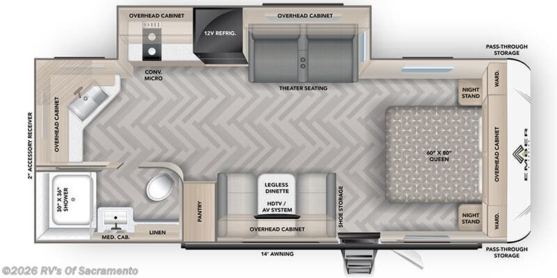 2026 Ember RV E-Series 22MLQ - New Travel Trailer For Sale by RV's Of Sacramento in Elk Grove, California