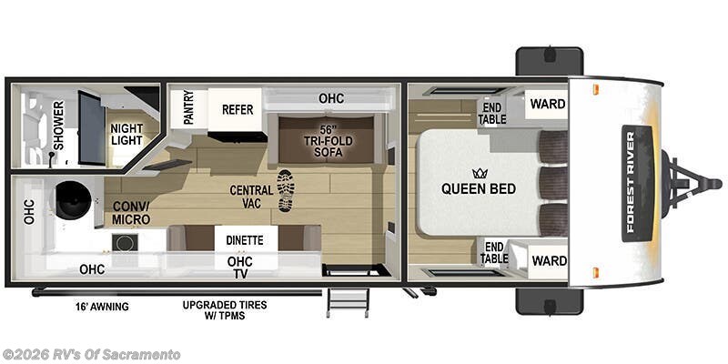 2026 Forest River R-Pod RP-205 - New Travel Trailer For Sale by RV's Of Sacramento in Elk Grove, California