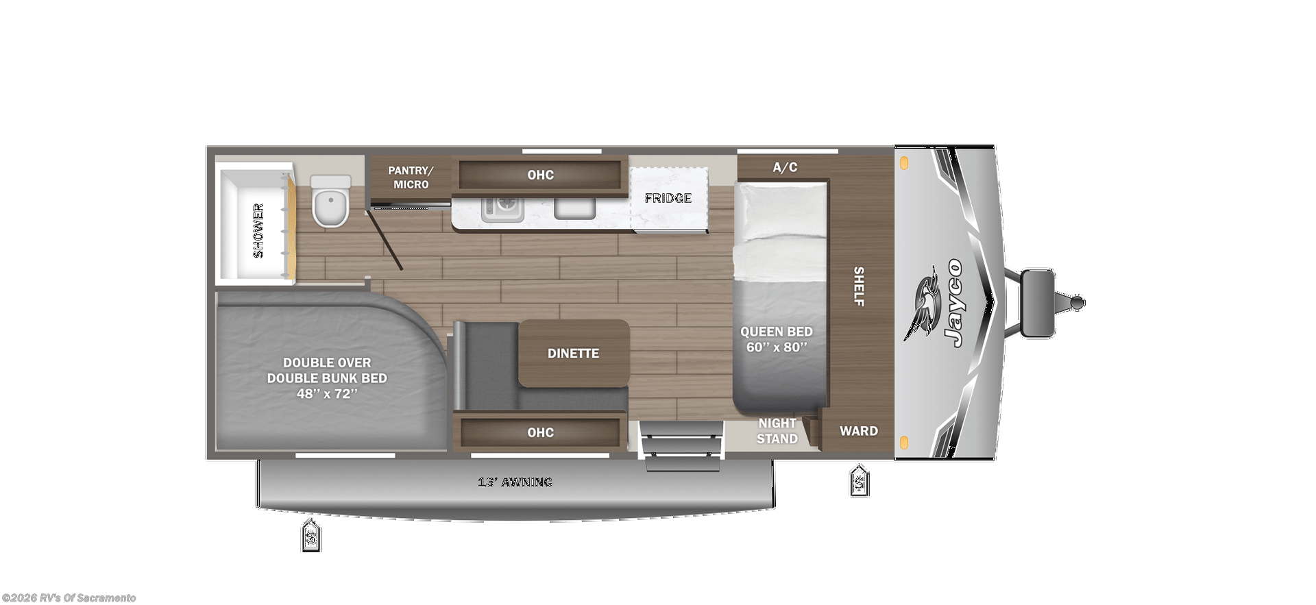 2026 Jayco Jay Flight SLX 172DBW - New Travel Trailer For Sale by RV's Of Sacramento in Elk Grove, California