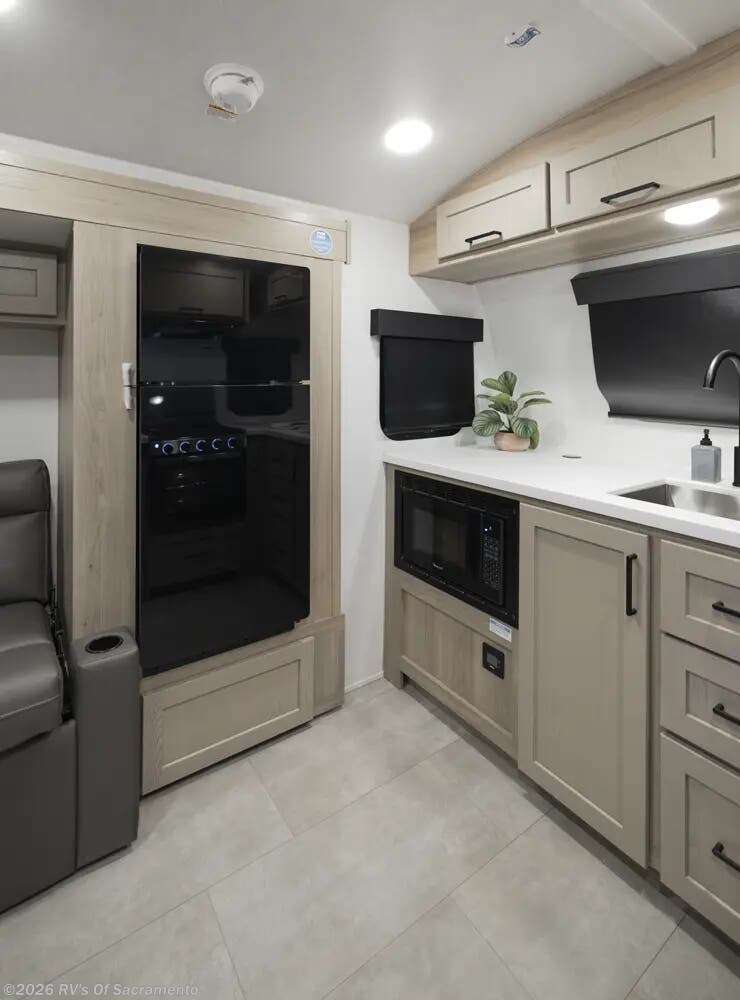 2026 Forest River Flagstaff E-Pro E20FK - New Travel Trailer For Sale by RV's Of Sacramento in Elk Grove, California features Black Tank Flush, Stabilizer Jacks, Furnace, Inverter, Solar Prep