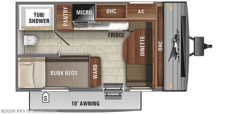 2021 Jayco Jay Flight SLX 7 154BHW - Used Travel Trailer For Sale by RV's Of Sacramento in Elk Grove, California