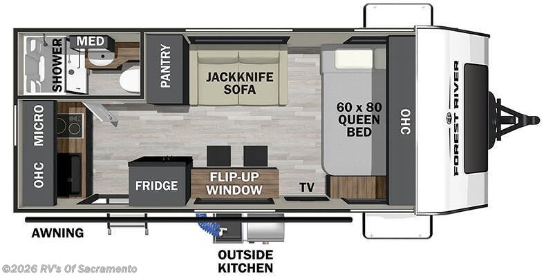 2024 Forest River IBEX 16MBJ - New Travel Trailer For Sale by RV's Of Sacramento in Elk Grove, California