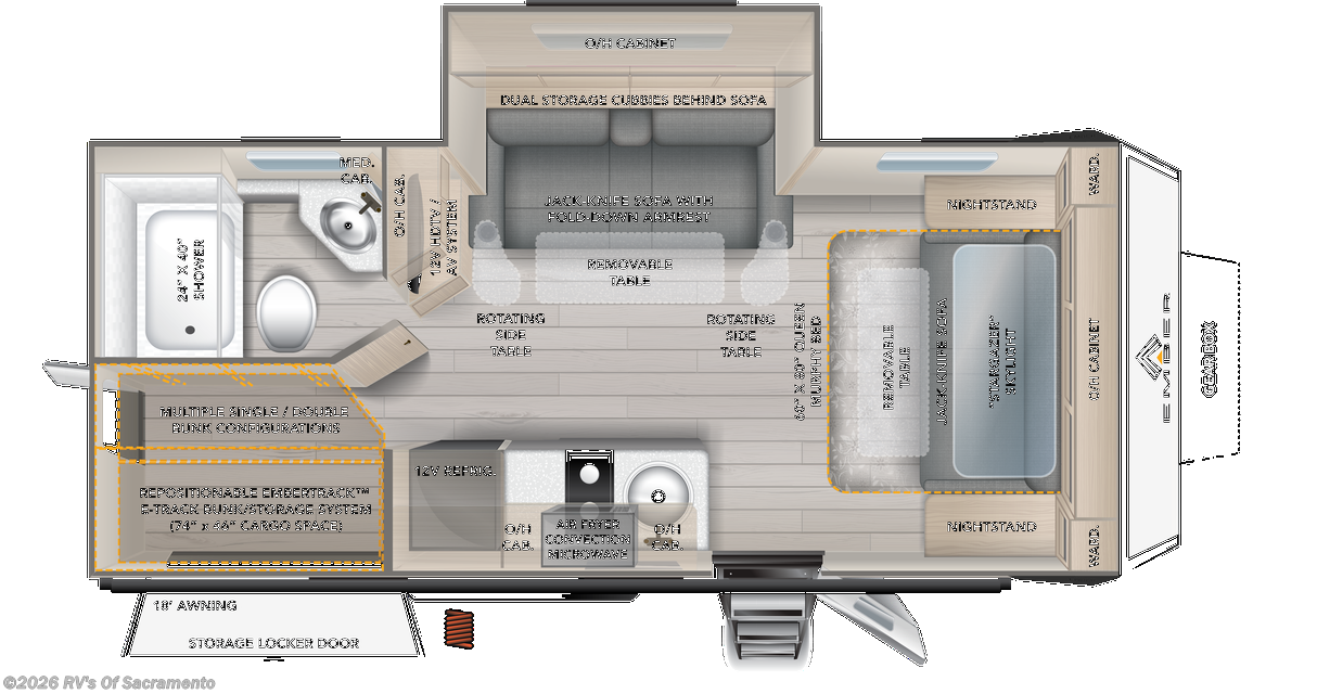 2026 Ember RV Overland 221MSL - New Travel Trailer For Sale by RV's Of Sacramento in Elk Grove, California