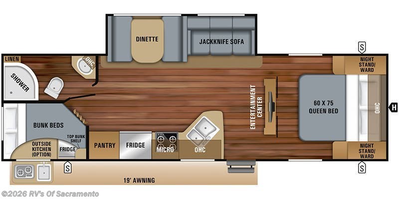 2019 Jayco Jay Feather 27BH - Used Travel Trailer For Sale by RV's Of Sacramento in Elk Grove, California