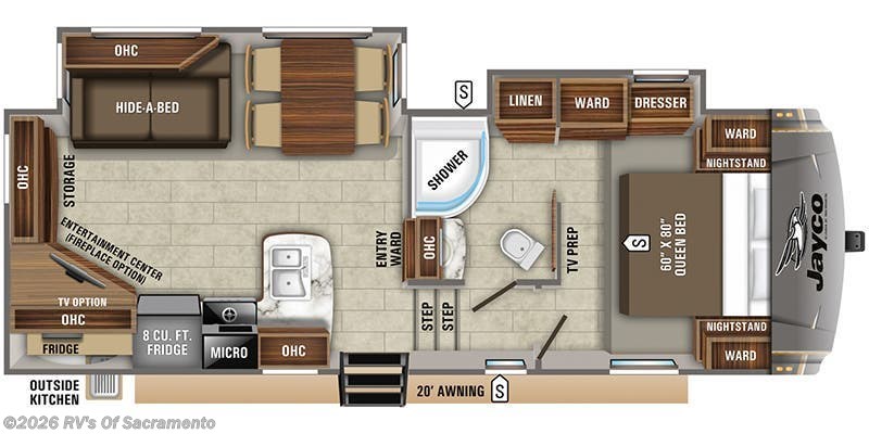2020 Jayco Eagle HT 25.5REOK - Used Fifth Wheel For Sale by RV's Of Sacramento in Elk Grove, California