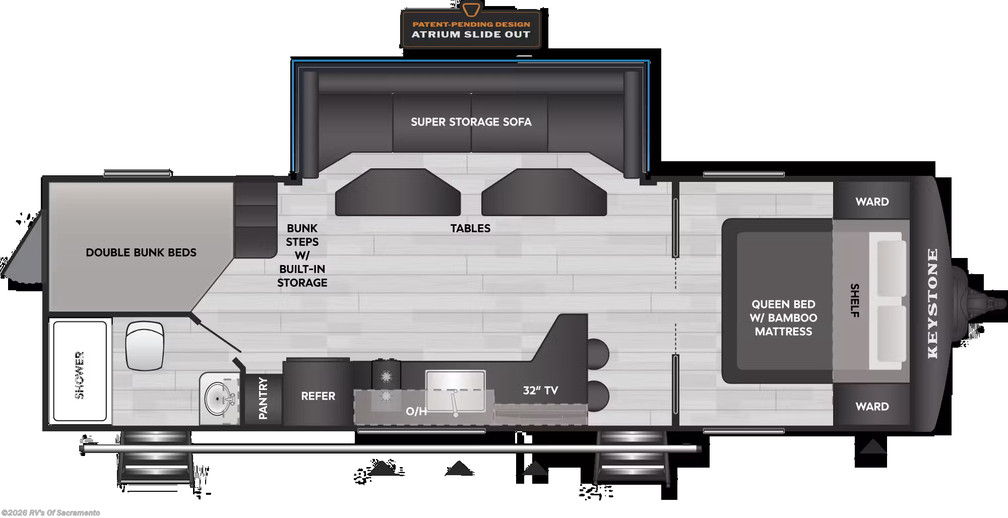 2027 Keystone Walkabout 26MAX - New Travel Trailer For Sale by RV's Of Sacramento in Elk Grove, California