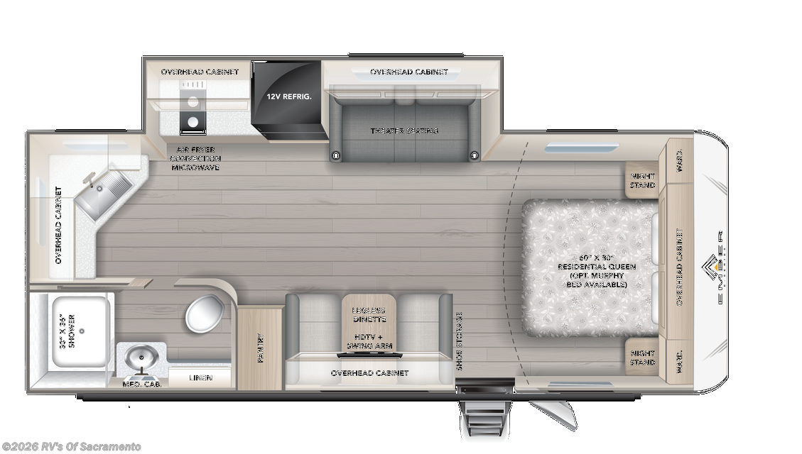 2027 Ember RV E-Series 22MLQ - New Travel Trailer For Sale by RV's Of Sacramento in Elk Grove, California