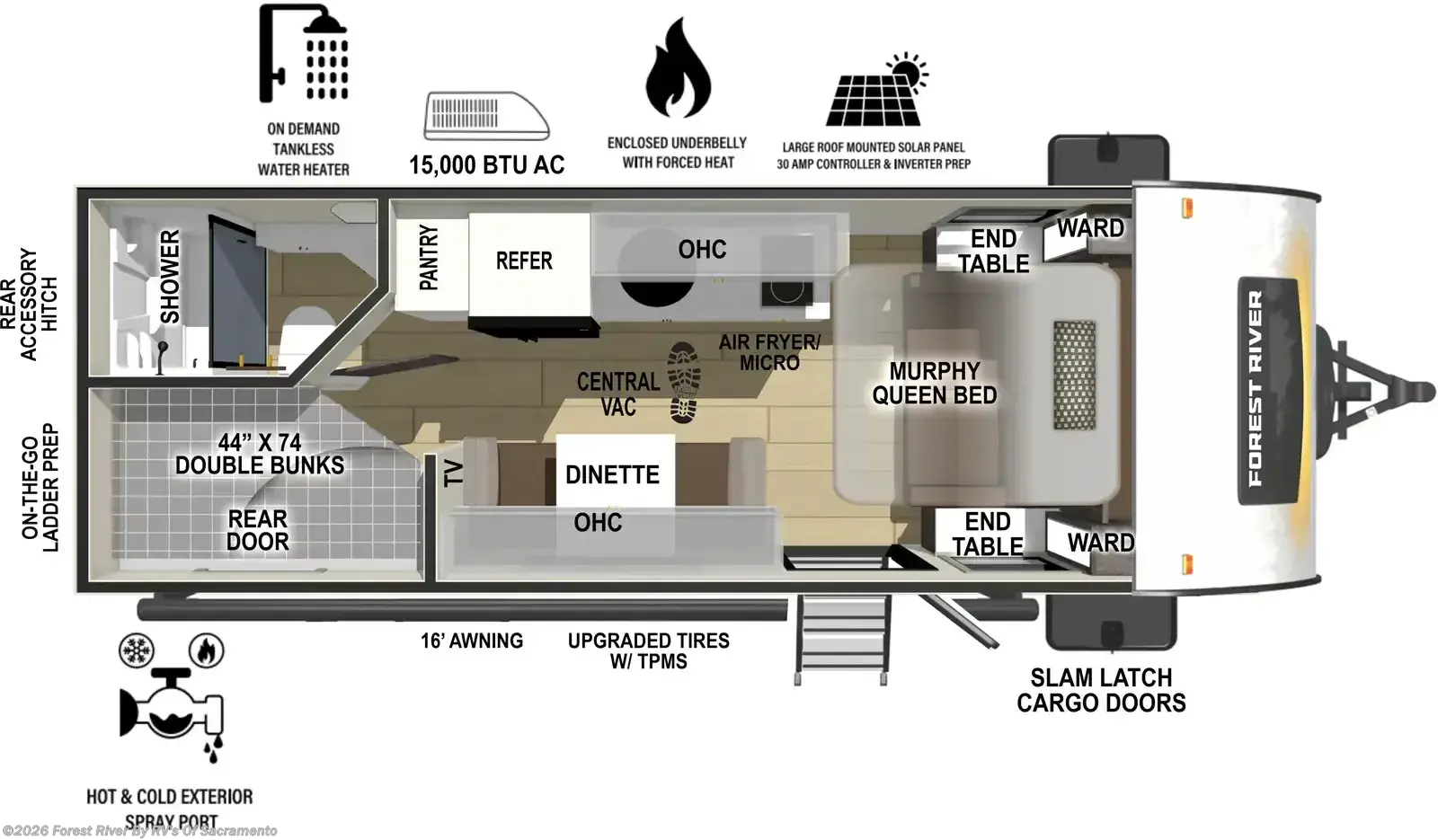 New 2026 Forest River R-Pod RP-200 available in Sacramento, California