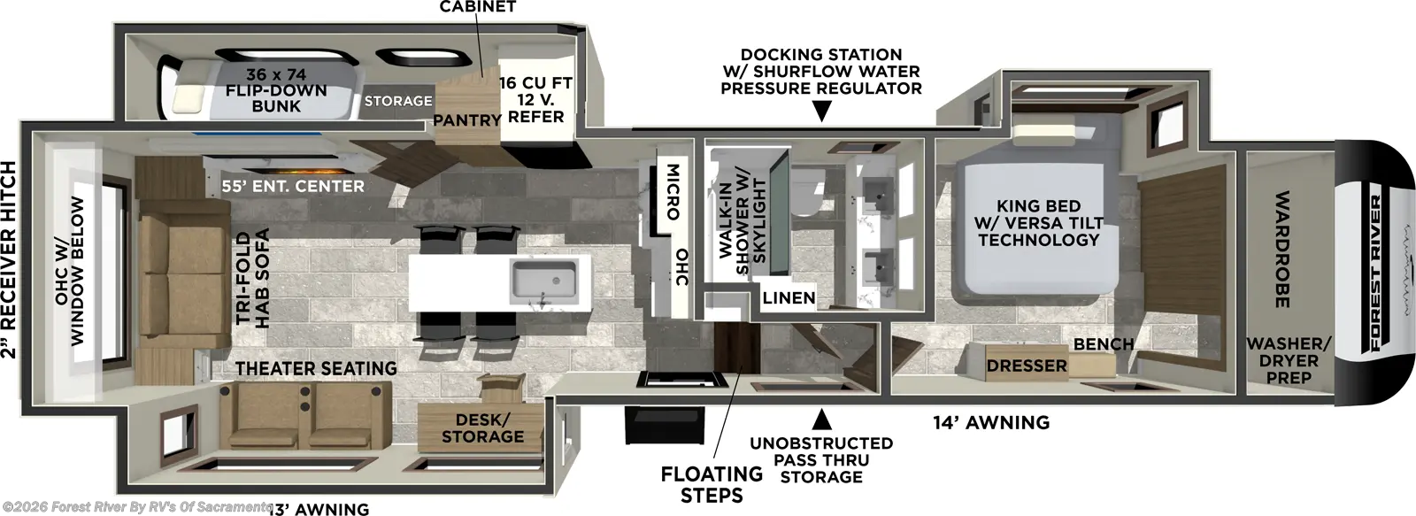 2026 Forest River Impression 318RL - New Fifth Wheel For Sale by Forest River By RV's Of Sacramento in Sacramento, California