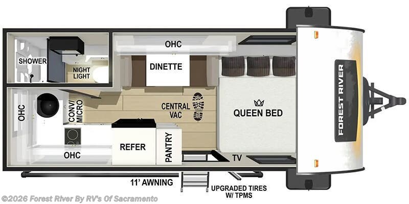 2026 Forest River R-Pod RP-194 - New Travel Trailer For Sale by Forest River By RV's Of Sacramento in Sacramento, California