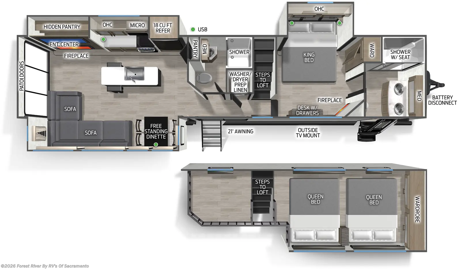 2026 Forest River Cherokee Timberwolf 39JM - New Fifth Wheel For Sale by Forest River By RV's Of Sacramento in Sacramento, California