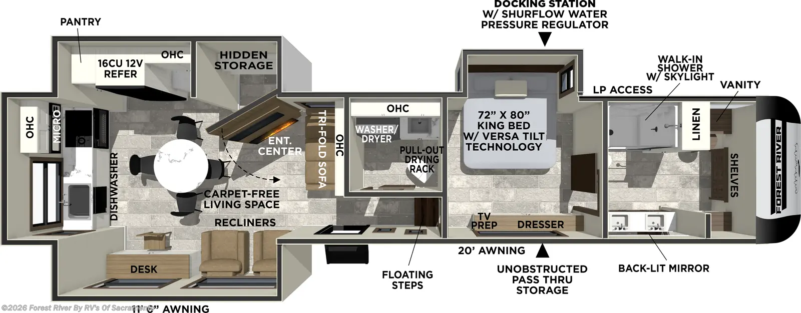 2026 Forest River Impression 360MYR - New Fifth Wheel For Sale by Forest River By RV's Of Sacramento in Sacramento, California