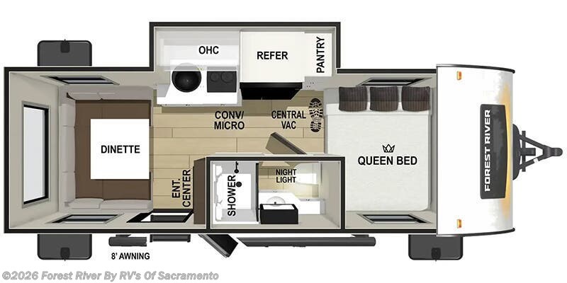 2026 Forest River R-Pod RP-190 - New Travel Trailer For Sale by Forest River By RV's Of Sacramento in Sacramento, California