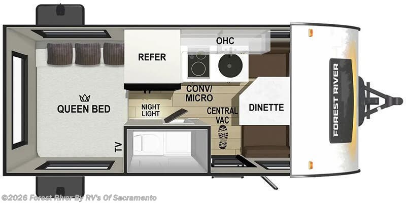 2026 Forest River R-Pod RP-171 - New Travel Trailer For Sale by Forest River By RV's Of Sacramento in Sacramento, California