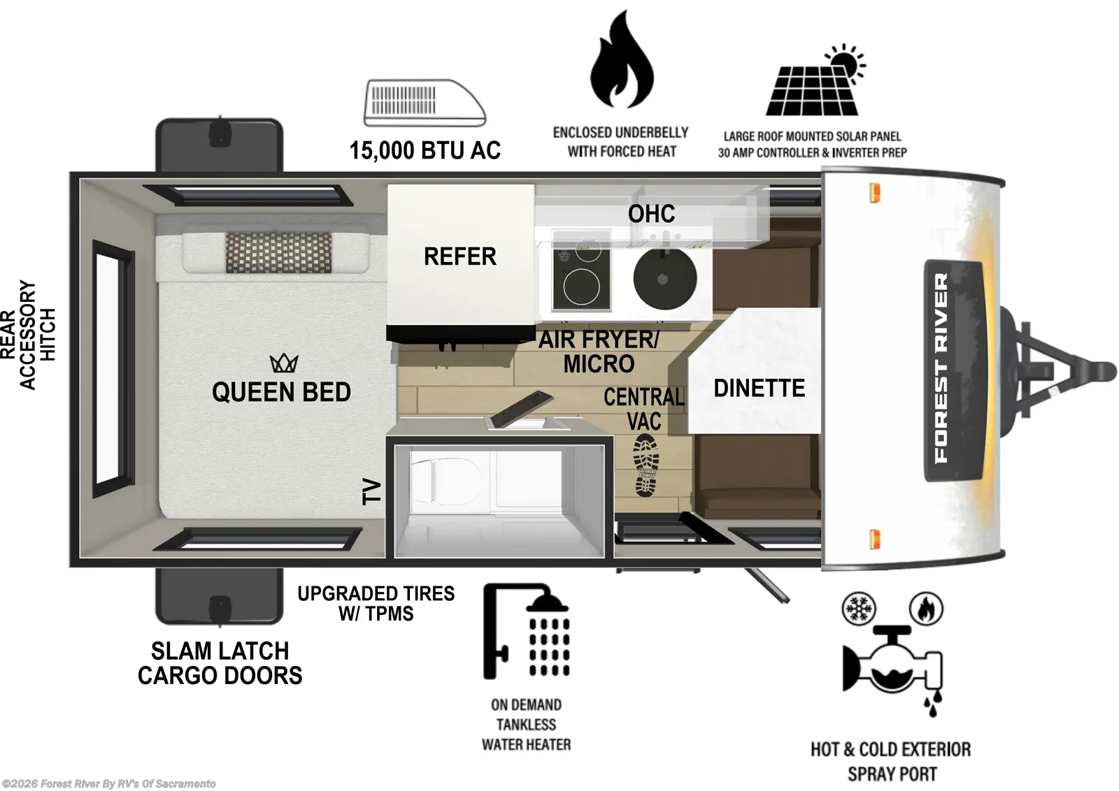 2026 R-Pod RP-171 by Forest River from Forest River By RV's Of Sacramento in Sacramento, California