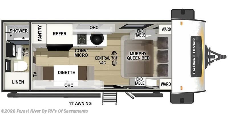 2026 Forest River R-Pod RP-192 - New Travel Trailer For Sale by Forest River By RV's Of Sacramento in Sacramento, California