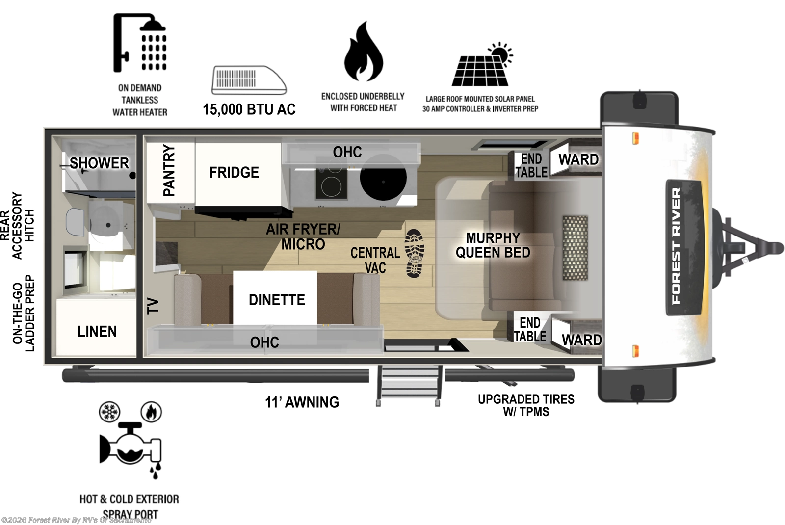 2026 R-Pod RP-192 by Forest River from Forest River By RV's Of Sacramento in Sacramento, California