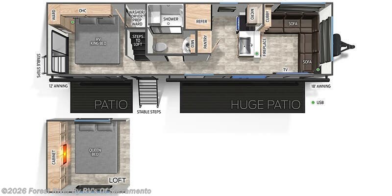 2026 Forest River Cherokee Timberwolf 27MDK - New Travel Trailer For Sale by Forest River By RV's Of Sacramento in Sacramento, California