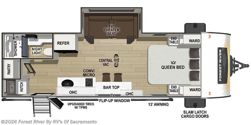 2026 Forest River R-Pod RP-206 - New Travel Trailer For Sale by Forest River By RV's Of Sacramento in Sacramento, California