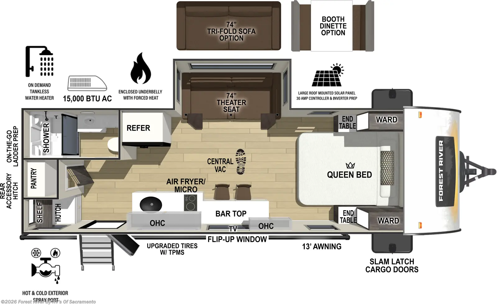 2026 R-Pod RP-206 by Forest River from Forest River By RV's Of Sacramento in Sacramento, California