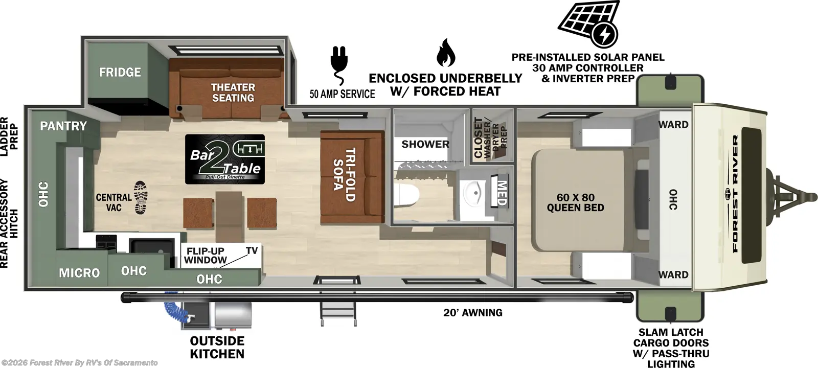 2026 Forest River No Boundaries NB20.8 - New Travel Trailer For Sale by Forest River By RV's Of Sacramento in Sacramento, California