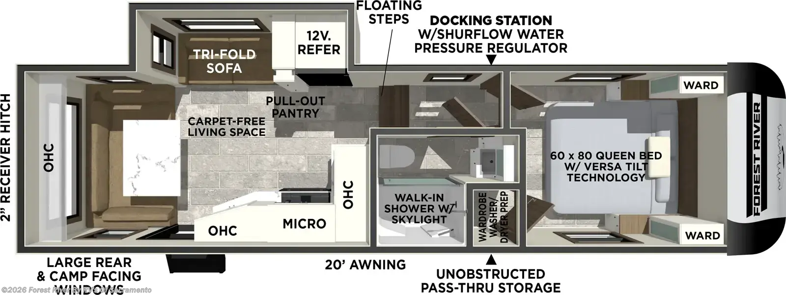 2026 Forest River Impression 242RD - New Fifth Wheel For Sale by Forest River By RV's Of Sacramento in Sacramento, California
