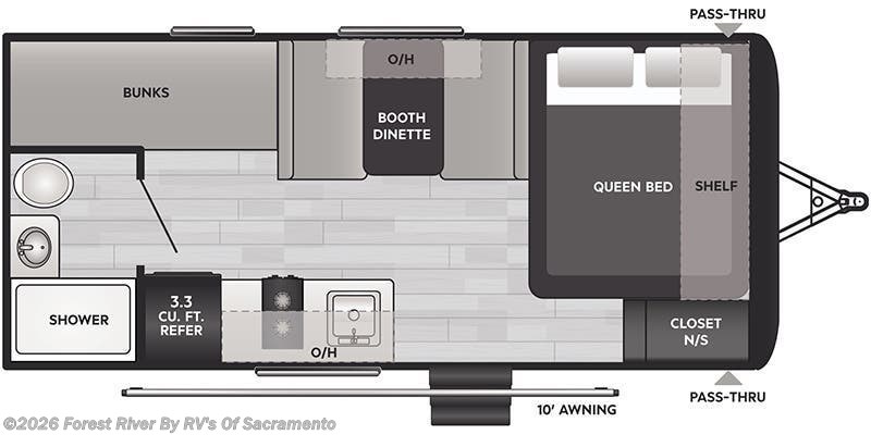 2024 Keystone Hideout Sport 175BH - Used Travel Trailer For Sale by Forest River By RV's Of Sacramento in Sacramento, California