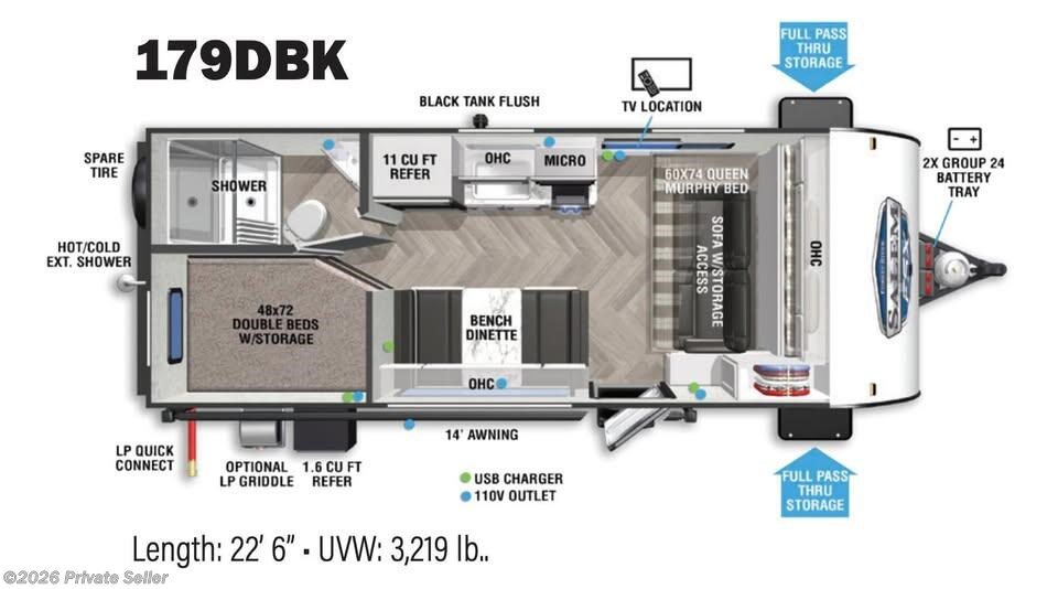 2021 Salem 179dbk by Forest River from For Sale By Owner in Shawnee, Kansas