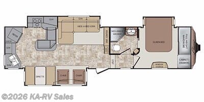 2014 Keystone Cougar 331MKS - Used Fifth Wheel For Sale by KA-RV Sales in Fruitland Park, Florida