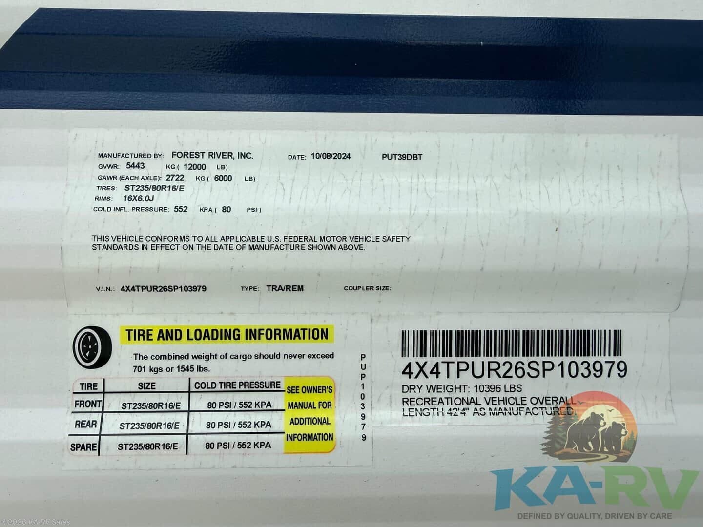 2025 Forest River 39DBT - Used Travel Trailer For Sale by KA-RV Sales in Fruitland Park, Florida
