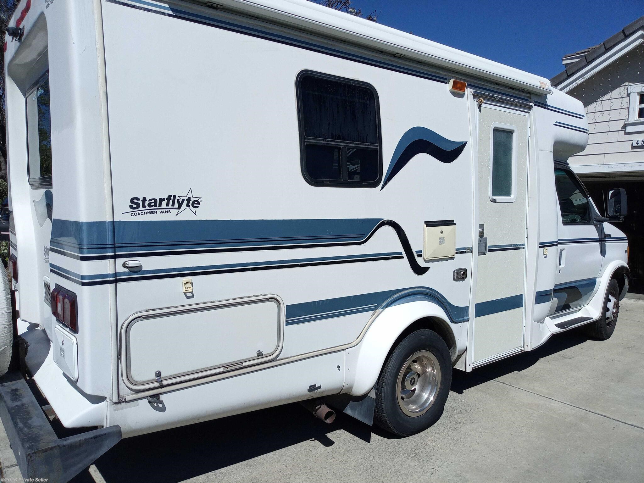 Used 1998 Coachmen Starflyte Fixed Queen bed in rear next to shower/toilet available in Sunnyvale, California